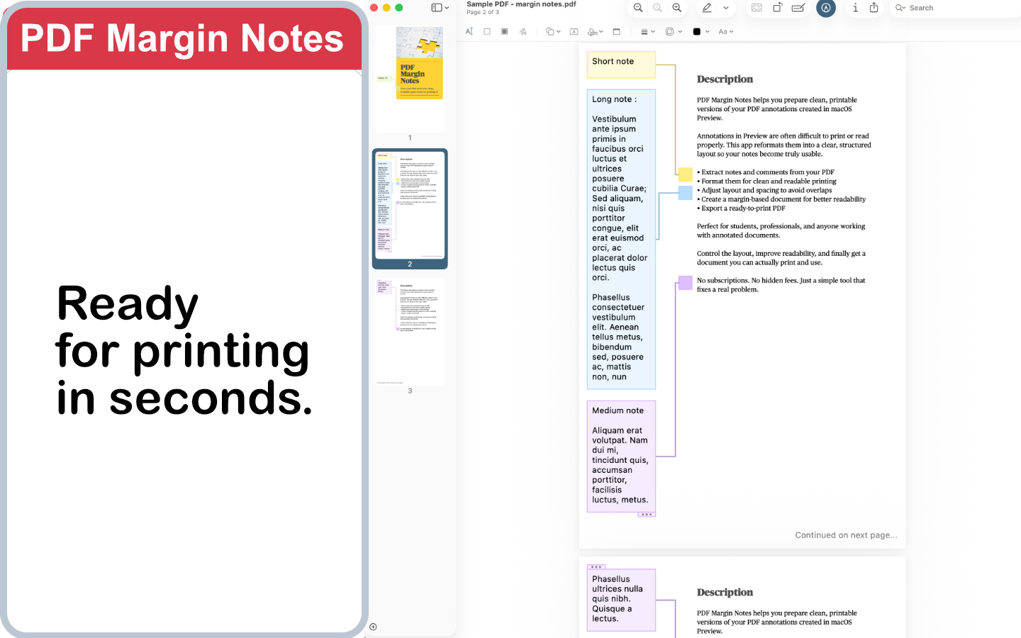 Clean printable PDF notes exported from PDFMarginNotes with readable PDF comments